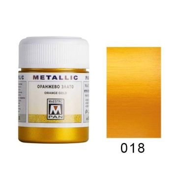 Акрилна боя Maestro Pan 018 Оранжево злато 50ml.