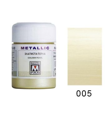 Акрилна боя Maestro 005 Златиста перла 50ml.