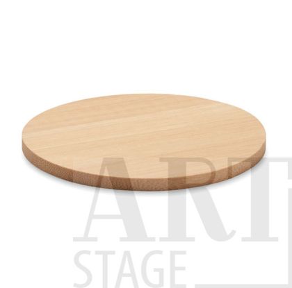 Round bamboo coaster