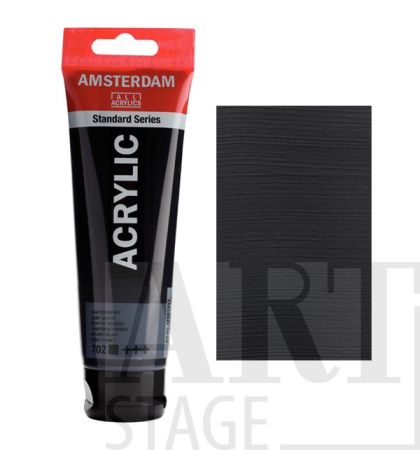 Acrylic paint Amsterdam Lamp black 702 120ml.