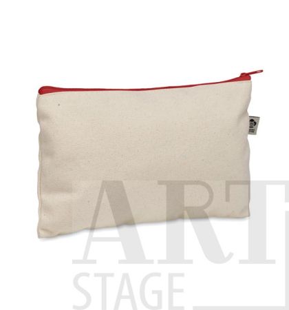 Cosmetic bag in organic cotton