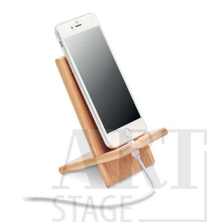 Поставка за телефон бамбук от 2 части