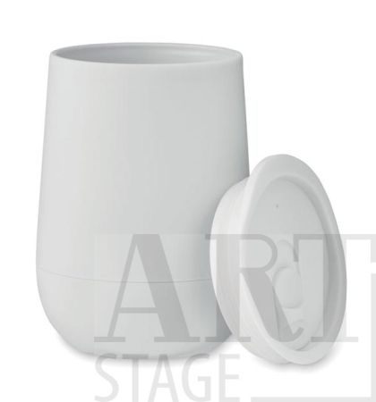 Double wall tumbler in PP with slide cover 