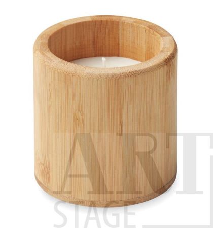 Vanilla fragrance plant based wax candle