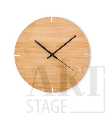 Bamboo wall clock