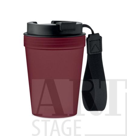 Едностенна чаша от PP, с RPET полиестерна лента