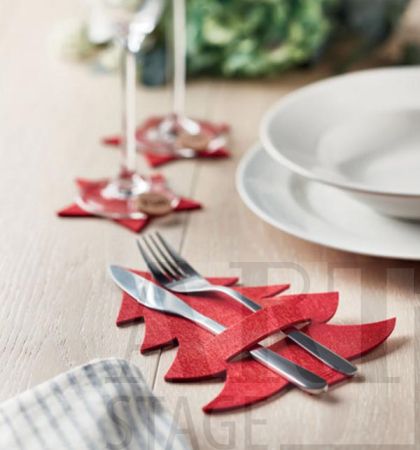 Комплект от 4 филцови поставки за прибори