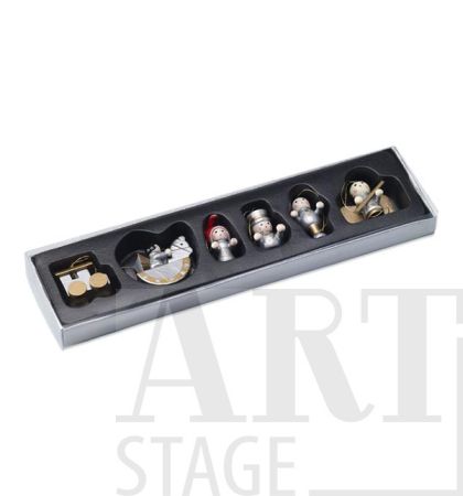 Комплект от 6 дървени висулки