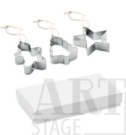 Set of 3 cookie cutters