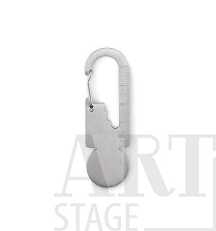 Trolley token with key ring 