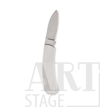 Stainless steel single blade foldable pocket knife