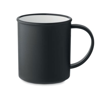 Reusable vintage mug made of PP. 