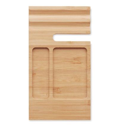 Bamboo desk phone stand