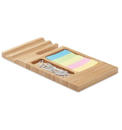Bamboo desk phone stand