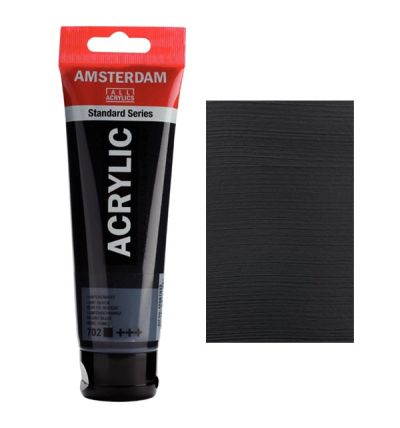 Acrylic paint Amsterdam Lamp black 702 120ml.