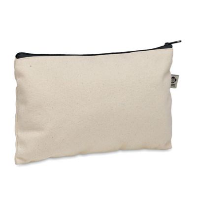 Cosmetic bag in organic cotton