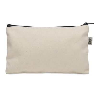 Cosmetic bag in organic cotton
