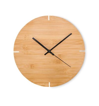 Bamboo wall clock