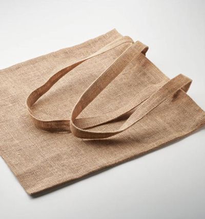 Пазарска чанта от юта с дълги дръжки