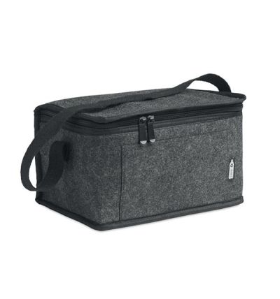 Хладилна чанта от RPET филц с преден джоб