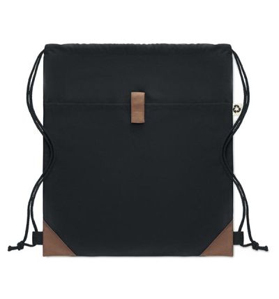 Чанта с връзки от рециклиран памук 