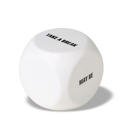 Anti-stress decision dice shape