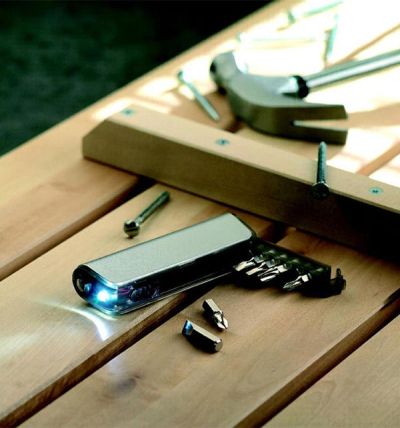 Multi-tool holder and LED torch