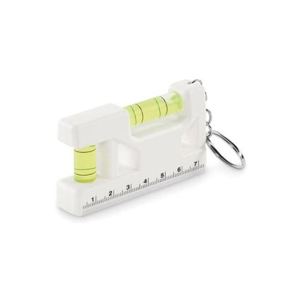 Magnetic double spirit level in ABS with keyring