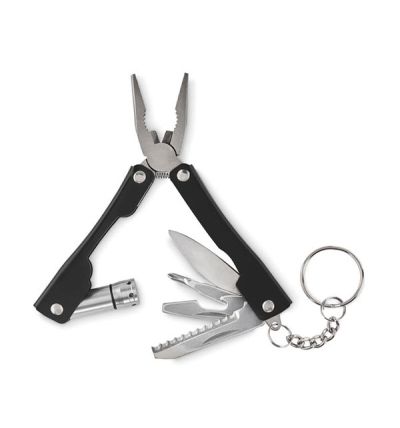 Foldable multi-tool knife with flashlight