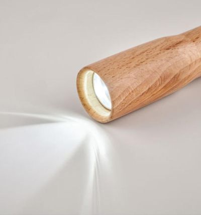 Beech wood torch with 