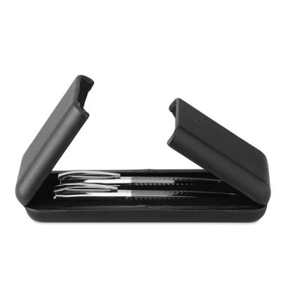 "Pen set in gift box with twist pen and roller"