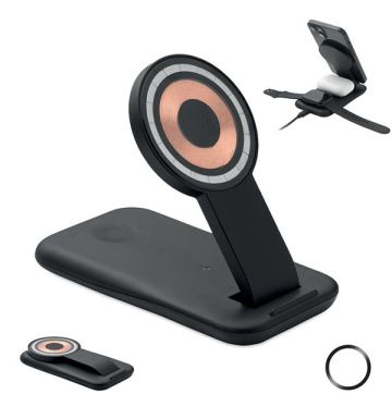 Compact wireless charger for desk and office