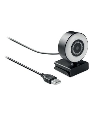 HD Webcam with LED Ring Light
