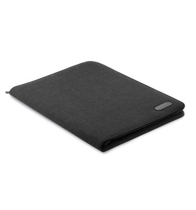 Black A4 zipped folder